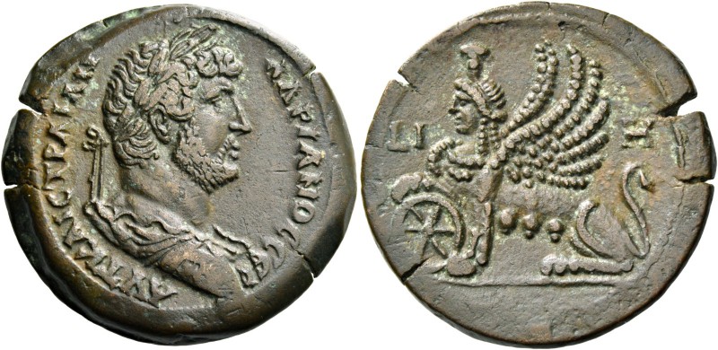 Hadrian augustus, 117 – 134. Drachm, Alexandria, 133-134, Æ 22.91 g. ΑΥΤ ΚΑΙС ΤΡ...