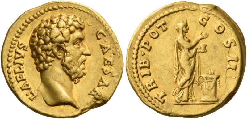 Aelius caesar, 135 – 138. Aureus 137, AV 7.25 g. L AELIVS – CAESAR Bare head r. ...