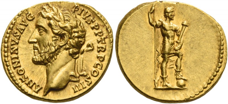 Antoninus Pius augustus, 138 – 161. Aureus circa 140-143, AV 7.16 g. ANTONINVS A...