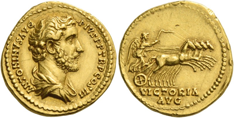 Antoninus Pius augustus, 138 – 161. Aureus 140-143, AV 6.95 g. ANTONINVS AVG – P...