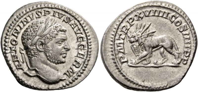 Caracalla augustus, 198 – 217. Denarius 213-217, AR 3.40 g. ANTONINVS PIVS AVG G...