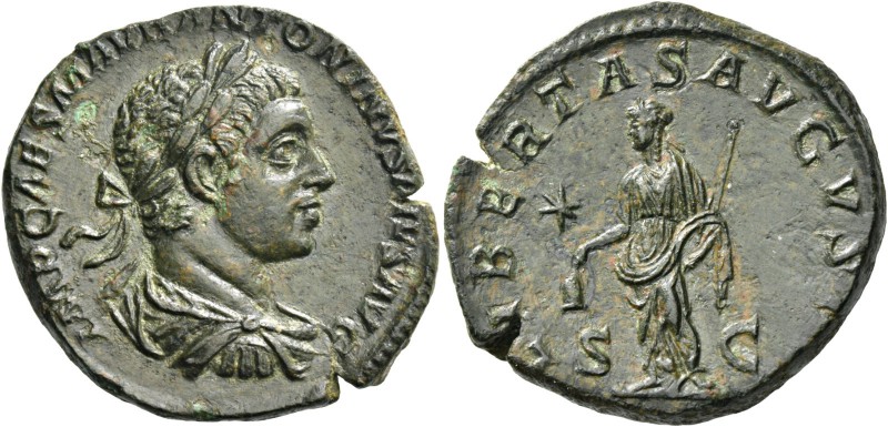 Elagabalus, 218 – 222. Sestertius 218-222, Æ 19.94 g. IMP CAES M AVR ANTONINVS P...