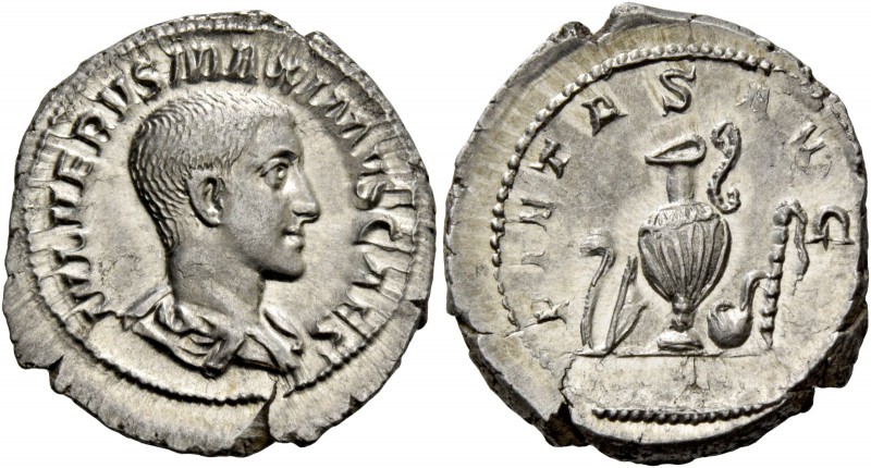 Maximus caesar, 235 – early 238. Denarius late 235–early 236, AR 3.69 g. IVL VER...