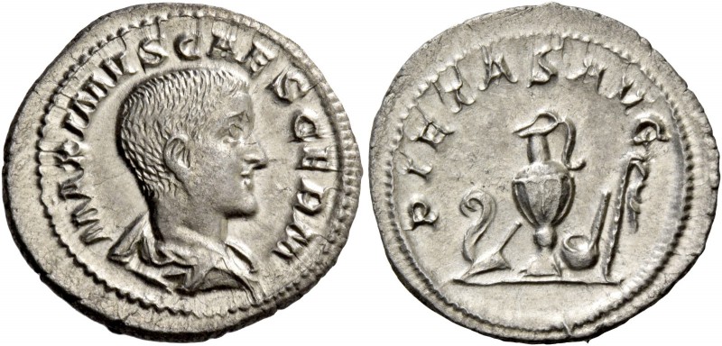 Maximus caesar, 235 – early 238. Denarius 236-238, AR 2.59 g. MAXIMVS CAES GERM ...