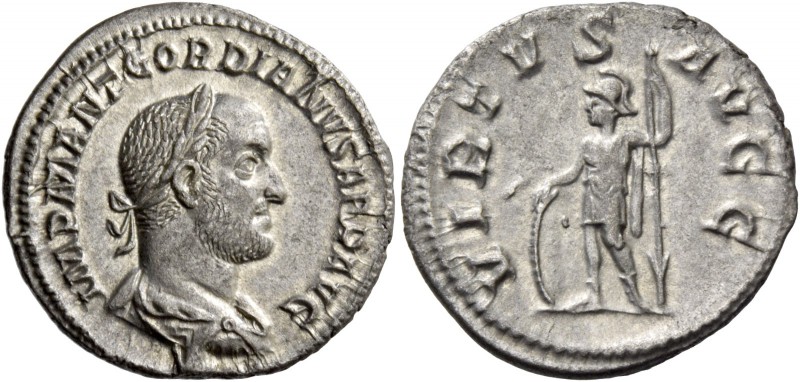 Gordian II, March – April 238. Denarius March-April 238, AR 3.25 g. IMP M ANT GO...