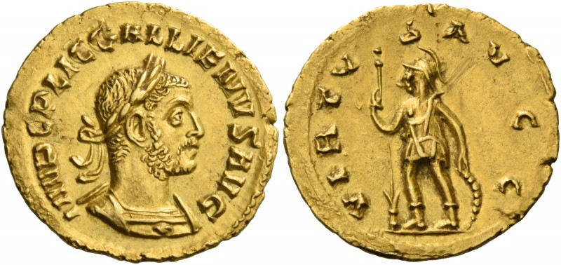 Gallienus joint reign with Valerian I, 253 – 260 and sole reign, 260 – 268. Aure...