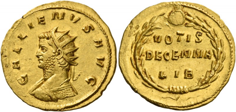Gallienus joint reign with Valerian I, 253 – 260 and sole reign, 260 – 268. Bini...