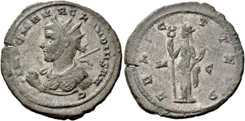 Claudius II Gothicus, 268 – 270. Antoninianus, Cyzicus Middle 269. billon 3.38 g...