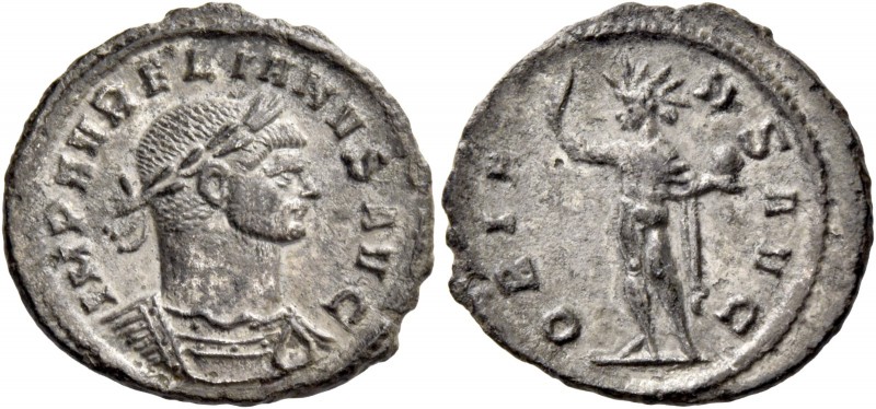 Aurelian, 270 – 275. Denarius, Serdica early 274, AR 2.16 g. IMP AVRELIANVS AVG ...