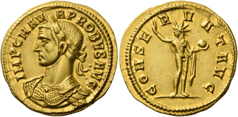 Probus, 276 – 282. Aureus, Ticinum 276-282, AV 6.30 g. IMP C M AV – R PROBVS AVG...