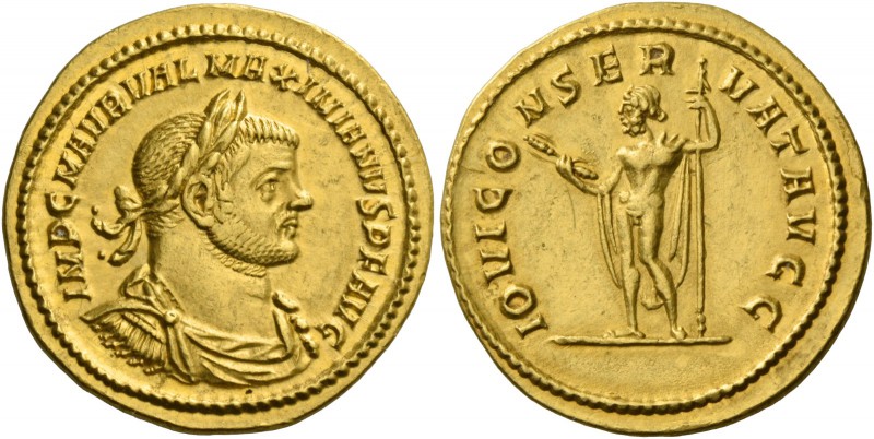 Maximianus Herculius first reign, 286 – 305. Aureus 286, AV 6.54 g. IMP M AVR VA...