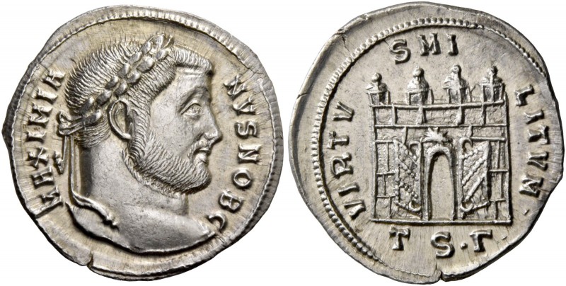 Galerius Maximianus ceasar, 293 – 305. Argenteus, Thessalonica circa 302, AR 3.1...