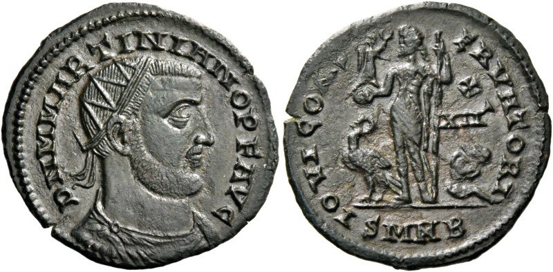 Martinian usurper, 324. Follis, Nicomedia 324, Æ 2.44 g. D N M MARTINIANO P F AV...