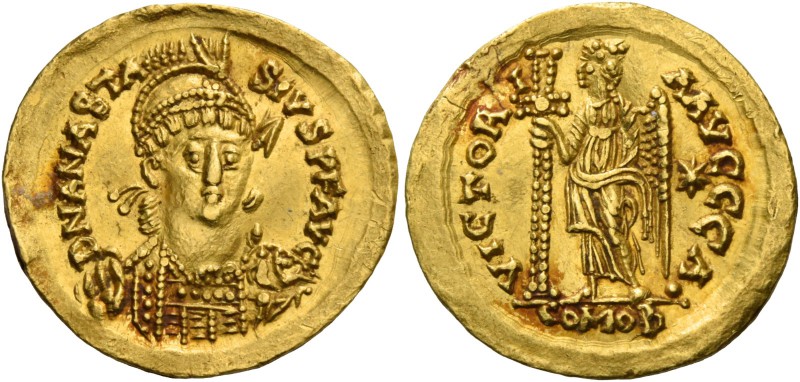 The Ostrogoths, Theoderic, 493-526. Pseudo-Imperial Coinage. In the name of Anas...