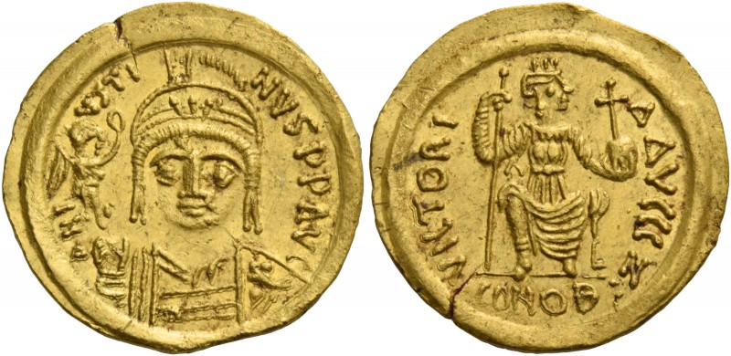 Justin II, 15 November 565 – 5 October 578. Solidus, Ravenna 565-578, AV 4.38 g....