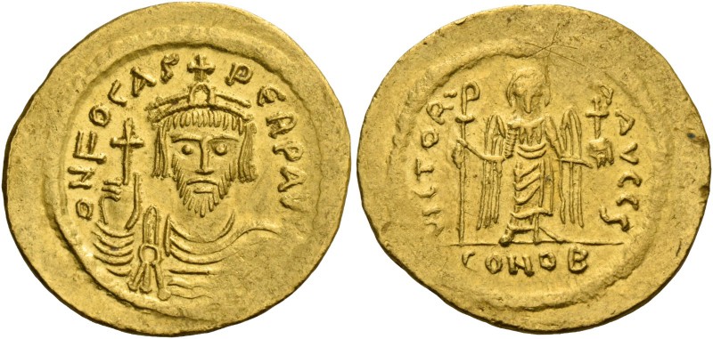 Phocas, 23 November 602 – 5 October 610. Solidus 607-610, AV 4.51 g. d N FOCAS –...