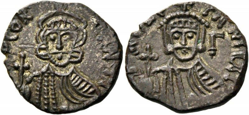 Constantine V Copronymus, 741 – 775 and Leo IV from 751. Solidus, Rome 764-765, ...