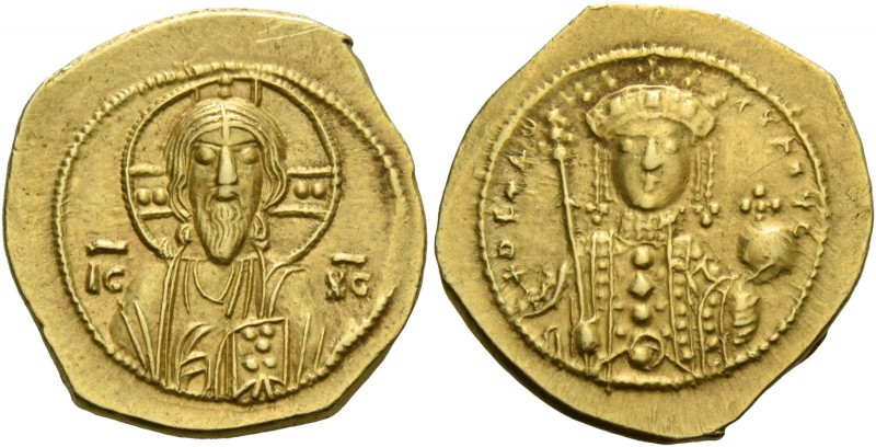 Theodora, 11 January 1055 – 31 August 1056. Tetarteron 1055–1056, AV 3.97 g. Nim...