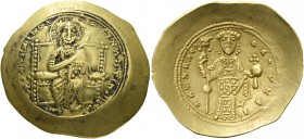 Constantine X Ducas, 23 November 1059 – 23 May 1067. Histamenon circa 1059-1067, AV 4.37 g. +IhS XIS RCX – RCGNANTIhm Christ, nimbate, enthroned facin...