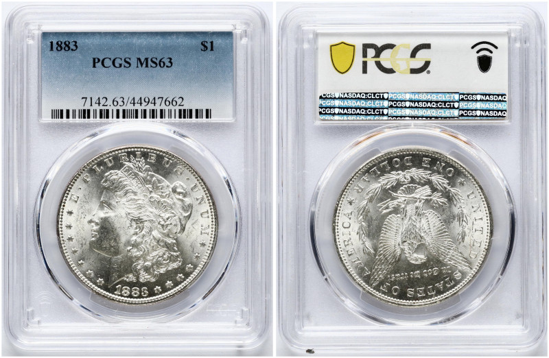 USA. Morgan Dollar 1883, Philadelphia. Silver. KM 110. PCGS MS 63.