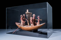 EGYPTIAN WOODEN BOAT MODEL