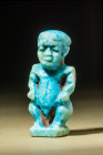 EGYPTIAN FAIENCE PATAIKOS AMULET