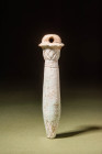 EGYPTIAN FAIENCE AMULET PAPYRUS COLUMN
