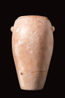 EGYPTIAN ALABASTER TALL VESSEL