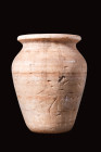 EGYPTIAN ALBASTER OFFERING VESSEL
