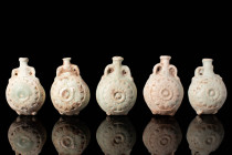 SET OF EGYPTIAN NEW YEAR FLASKS