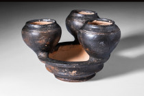 ETRUSCAN BLACK GLAZE KERNOS