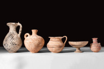 SET OF GRAECO-ETRUSCAN TERRACOTTA VESSELS