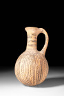 CYPRIOT PAINTED JUG WITH WAVES MOTIF