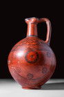 CYPRIOT TERRACOTTA JUG WITH OMPHALOS