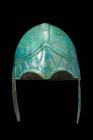 STUNNING CHALCIDIAN BRONZE HELMET