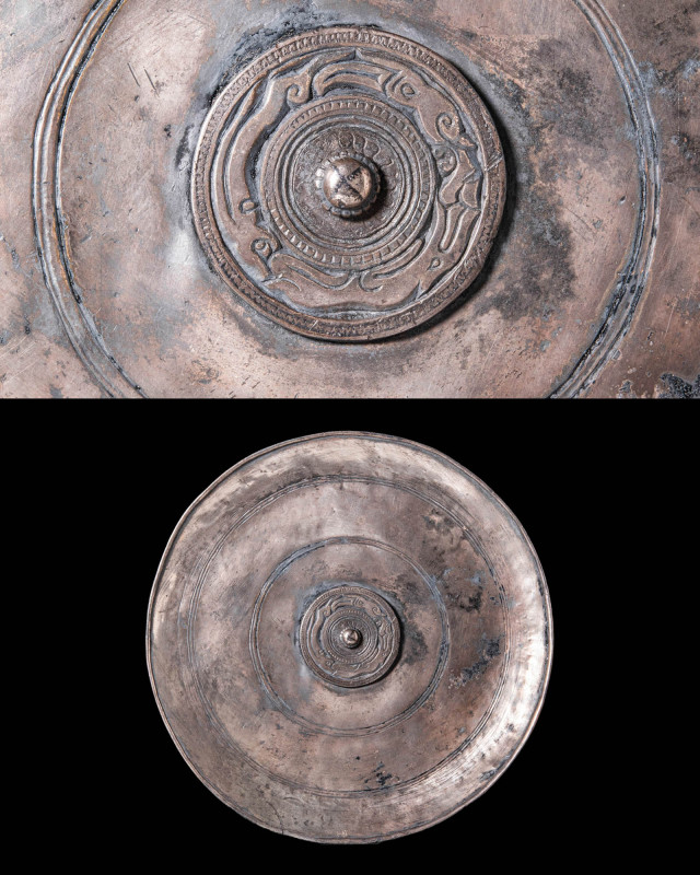 RARE VIKING SILVER DISH ON HIGH FOOT

Ca. AD 800 - 1000. A rare Viking shallow...