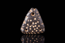 ANATOLIAN BLACK STONE AMULET WITH ORIGINAL PROF. LAMBERT REPORT