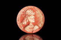 SASANIAN RED STONE STAMP SEAL