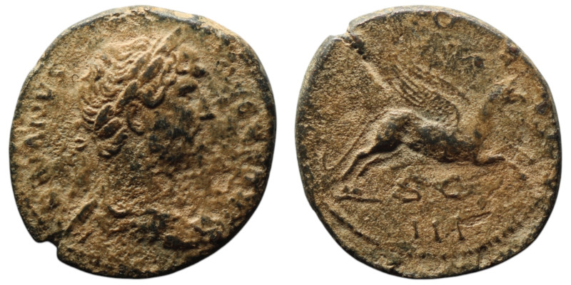 Hadrian (AD 117-138). Rome, for use in Syria
AE As (25mm, 8,50g)
Obv: HADRIANVS ...