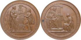 Austria. Franz Joseph (1848-1916). Medal 1865 commemorating the 500th anniversary of the founding of the University in Vienna. Hauser 1633; Wurzbach 9...