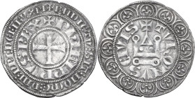 France. Philip IV (1268-1314), 'the Fair'. Gros tournois a l'O longue. Struck 1290-1295. Cf. Duplessy 214. AR. 4.02 g. 26 mm. VF.