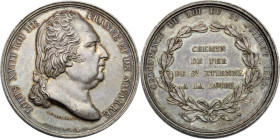 France. Louis XVIII (1814-1824). Compagnie du chemin de fer de Saint-Étienne à la Loire. Token of presence on the company’s board of directors. AR. 19...