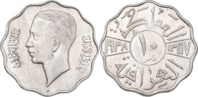 Iraq. Ghazi I (1933-1939). 10 Fils 1937 AH 1358. KM 103. NI. 6.78 g. 24.5 mm. About EF/EF.