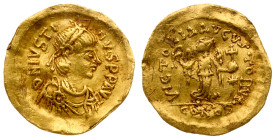 Justin I (AD 518-527). Gold Tremissis (1.41 g).