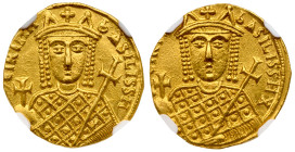 Irene (AD 797-802). Gold Solidus (4.36 g). Constantinople.