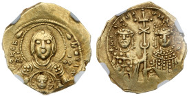 Michael VII Ducas, with Maria (1071-1078). Electrum Tetarteron Nomisma (4.40 g). Constantinople.