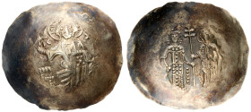 Manuel I Comnenus (1143-1180). Electrum Aspron Trachy Nomisma (1.92 g). Constantinople.