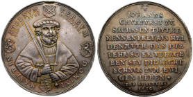 Saxony. Albertine. Johann Georg I (1611-1656). Cast Silver Medal, 1630.