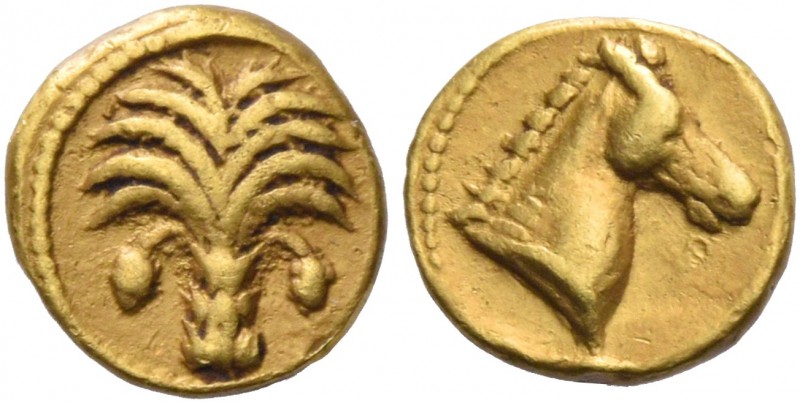 The Carthaginians in Sicily and North Africa. 1/10 stater, Carthago circa 350-32...