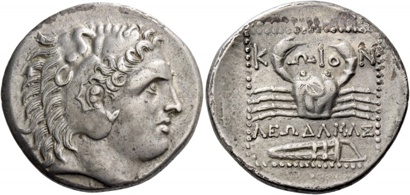 Islands off Caria, Cos. Tetradrachm circa 285-260, AR 14.96 g. Head of young Her...